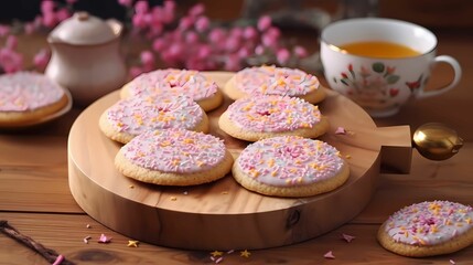 Sugar cookies with sprinkle 
