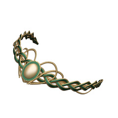 3d rendering gold tiara fantasy fairytale diadem isolated © GRB Renders
