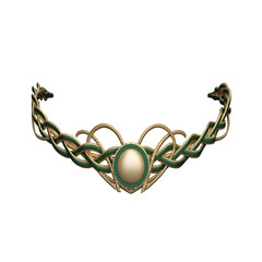 3d rendering gold tiara fantasy fairytale diadem isolated © GRB Renders