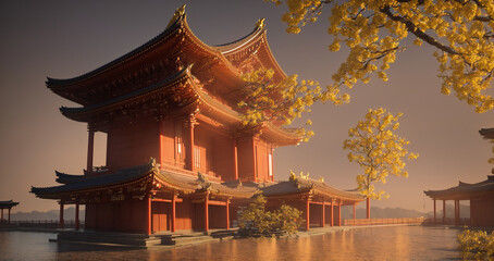 中国 寺院｜Generative AI