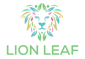 Green lion logo design