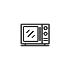 microwave icon microwave oven logo for app web logo banner button icon - SVG File