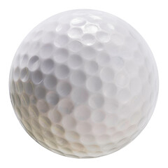Golf ball isolated on white background, Golf ball sports equipment on white With clipping path.