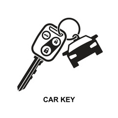 Car key icon isolated on background vector illustration.