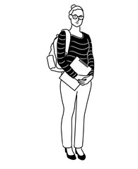 Student in School. Student In University