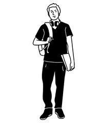 Student in School. Student In University