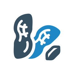 peanut or nut icon vector illustration