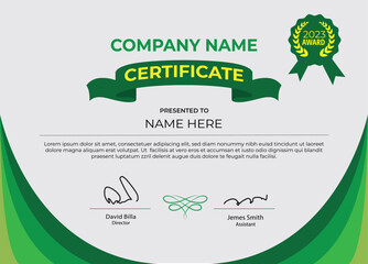 It’s a modern certificate template. Size–11.69×8.27 inch With Bleed 0.125 inch each side * Professional and clean. * Easily Customizable and Editable. * CMYK color mode and  Montserrat font used.