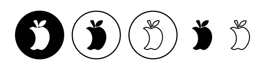 Apple icon vector. apple symbol