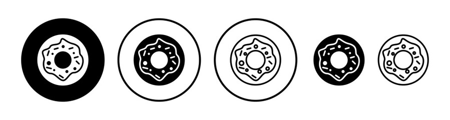 Donut icon vector. doughnut icon. donut logo
