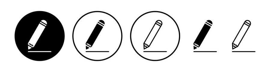 Edit icon vector. edit document sign and symbol. pencil