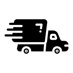 delivery truck Solid icon