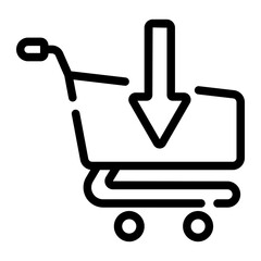 shopping cart Line Icon