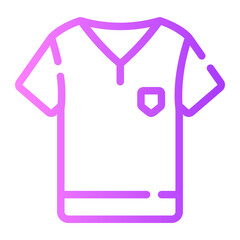 shirt Line Gradient Icon