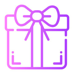 gift Line Gradient Icon