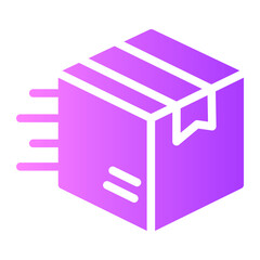 delivery box Gradient icon