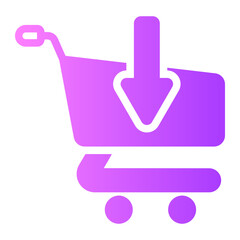 shopping cart Gradient icon