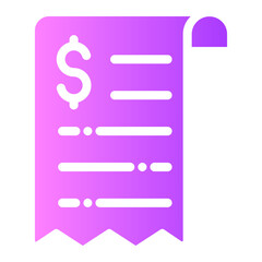 bill Gradient icon