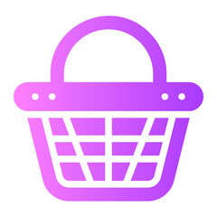 shopping basket Gradient icon