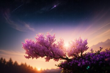 Blossoms in Dawn's Embrace: A Prelude to Serendipity - Generative AI 2