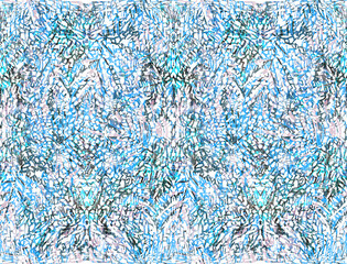 Abstract colorful tie dye pattern on a white blue background. Watercolor modern dirty art style design. Brightly artistic abstract tie dye pattern with crumpled paper effect.