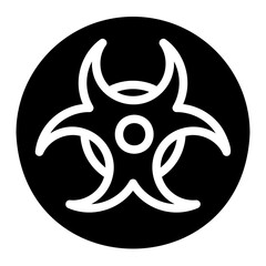 contamination glyph icon