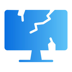 broken gradient icon