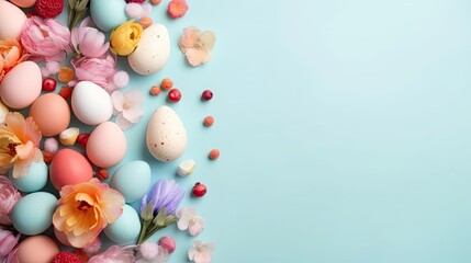 Fototapeta na wymiar Happy Easter Day Background Design Perfect Concept for Banner Design