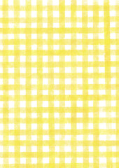 黄色のギンガムチェツク柄