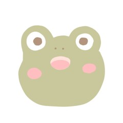 Illustration of a little green frog cartoon character