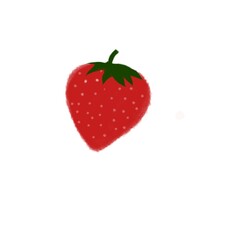 Illustration of fresh red strawberries