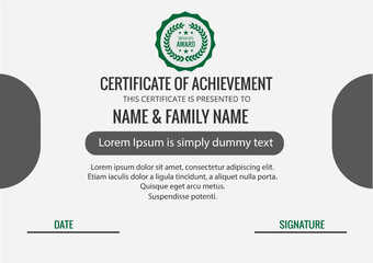 It’s a modern certificate template. Size–11.69×8.27 * Professional and clean. * Easily Customizable and Editable. * CMYK color mode and free font used.