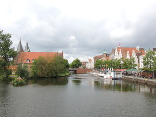 Obraz premium View of the old town - Lübeck - Germany