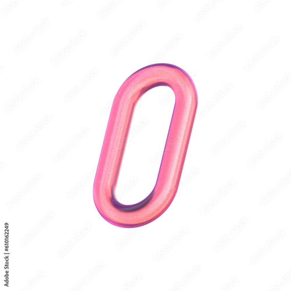 Aufkleber 3d rendering - gradient glass abstract geometric object