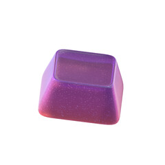 3d Rendering - Gradient Glass Abstract Geometric Object