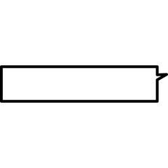 Fototapeta premium 긴 말풍선