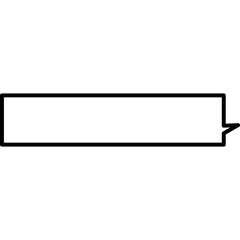 Obraz premium 긴 말풍선