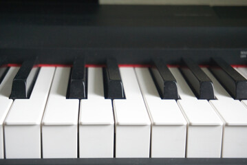 piano key close-up shot no people, piano key close-up shot no people, background image for musical concept and learning.