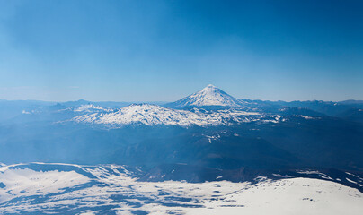 Fototapeta na wymiar View from Villarrica Volcano in Pucon, Chile