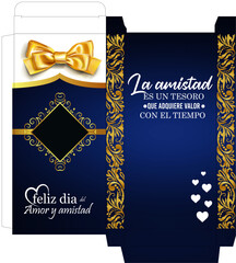 CAJA, AMISTAD, REGALO, NOVIA, AMIGO, AMIGA, DETALLE, CARTEL, AFICHE, MOÑO, DECORACION
