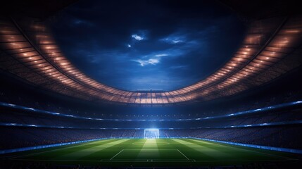 A big football stadium. Generative AI.