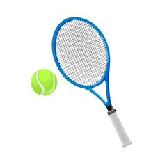 tennis racket and ball illustration