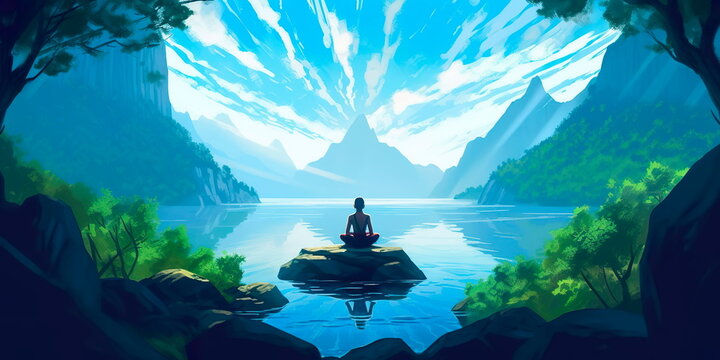 meditation and mindfulness to relieve stress and improve mental well-being. Generative AI