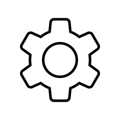 Gear vector icon