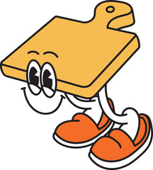 Hand drawn vector illustration of  kitchenware Retro Cartoon Art Style | Logo, Icon, Visual Identity, Asset