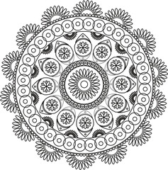 Round Mandala Design 