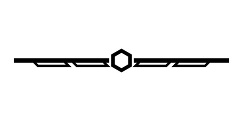 tech modern line border