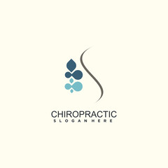 Chiropractic logo design with fresh and creative abstract idea