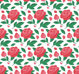 seamless pattern with roses