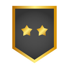 gold rank badge